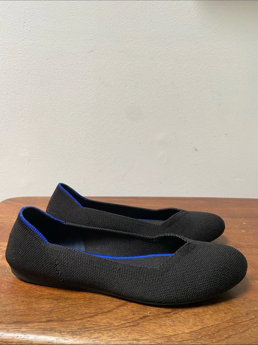 Rothy's Black Knit Round Toe Flats Ballet